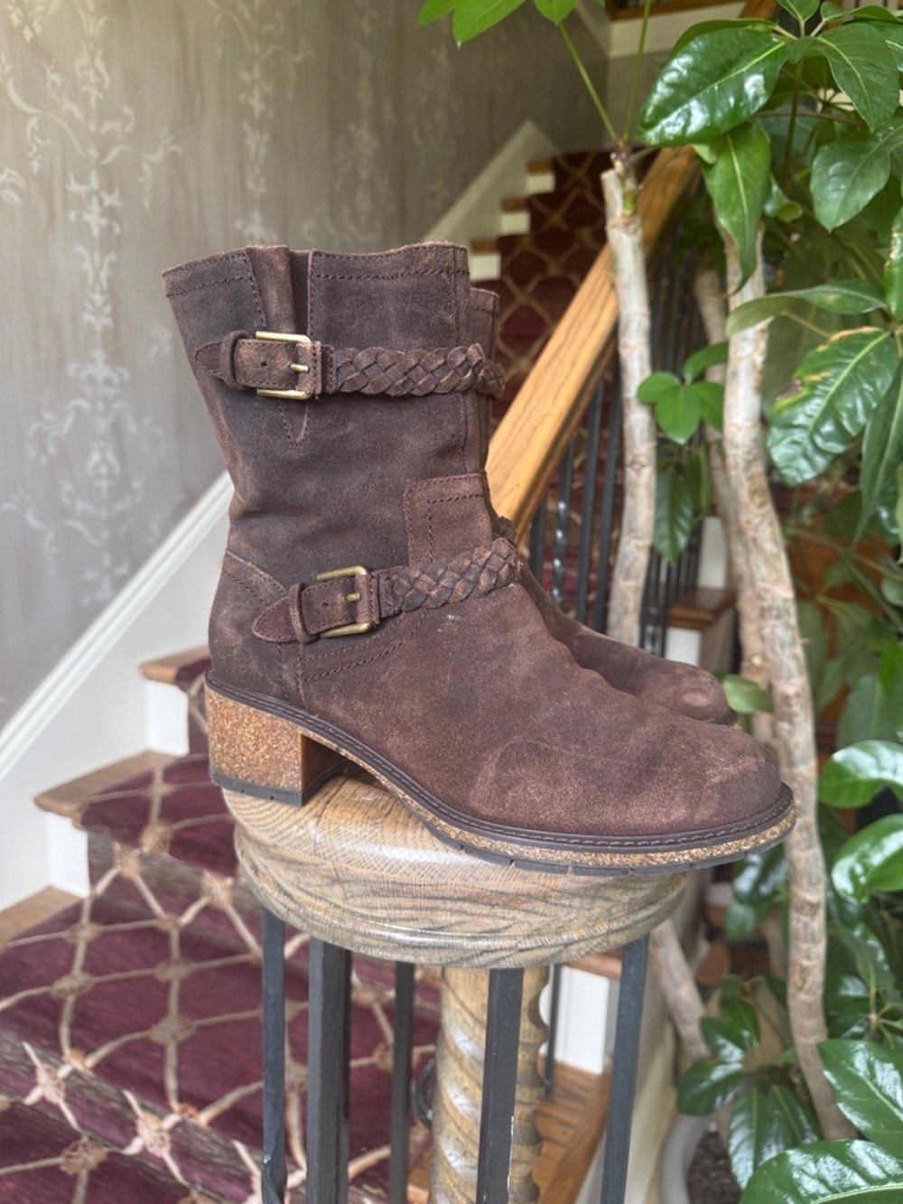AETREX ladies brown leather boot NWOT size 8 1/2 excellent condition - Picture 3 of 14